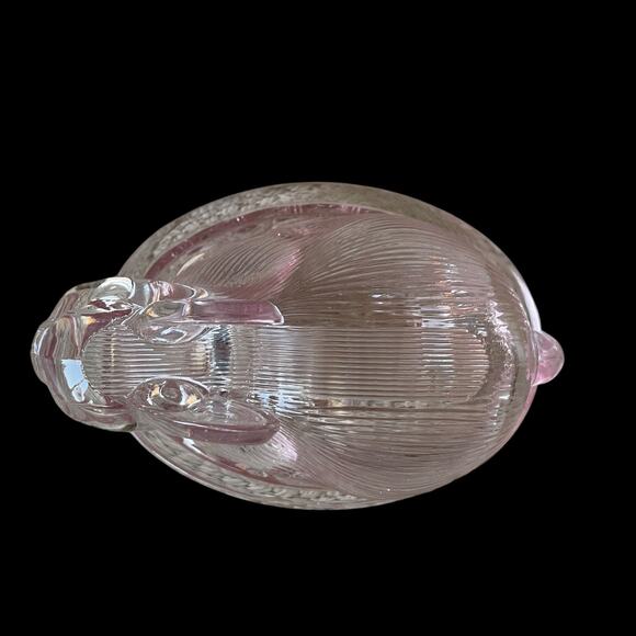 Bunny Boulevard Pink Glass Bunny Candy Jar Posh Easter Spring Decor NEW - Picture 12 of 16